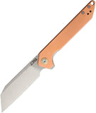 CJRB Rampart Linerlock Copper Folding Pocket Knife 1907cop