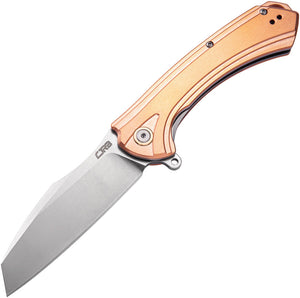 CJRB Barranca Linerlock Copper Handle Folding D2 Pocket Knife 1909cop
