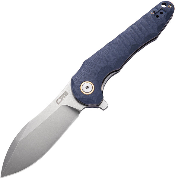 CJRB Mangrove Linerlock G10 Blue/Gray Folding D2 Pocket Knife 1910gyc