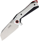 CJRB Tigris White & Black Folding Knife