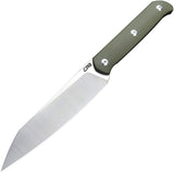 CJRB Silax Fixed Blade Knife Green G10 Satin AR-RPM9 Stainless w/ Sheath 1921BGN