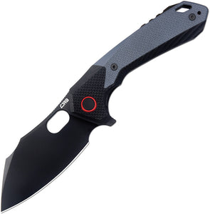 CJRB Caldera Pocket Knife Linerlock Black & Blue G10 Folding AR-RPM9 1923BBU