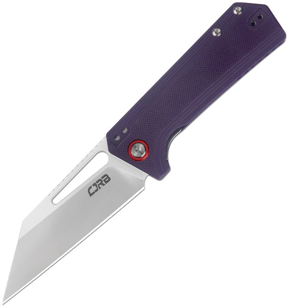 CJRB Ruffian Pocket Knife Linerlock Purple G10 Folding AR-RPM9 Blade 1924VT