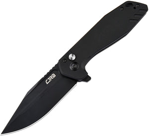 CJRB Riff Button Lock Black G10 Folding AR-RPM9 Drop Point Pocket Knife 1928BBK