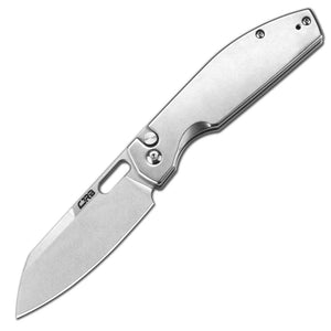 CJRB Ekko Button Lock Gray Stainless Steel Folding AR-RPM9 Pocket Knife 1929BST