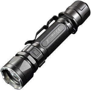 JETBeam IIM CREE XP-L HI LED 230 Meter Beam Black Aluminum Flashlight w/ Clip 2M