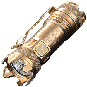 JETBeam II Pro CREE XPL HI LED Copper Body Flashlight w/ Clip 2PBZ