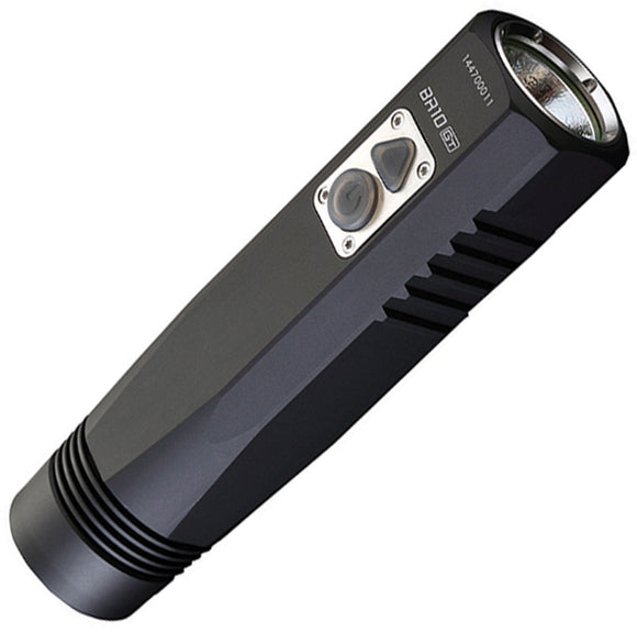 JETBeam CREE XM-L2 T6 LED Black Aluminum 180m Rechargeable Flashlight BR10GT