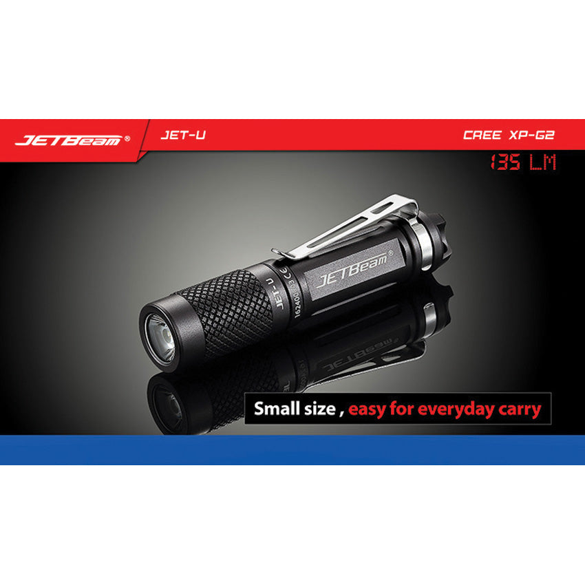 JETBeam JET-U CREE XP-G2 LED Black Body 45 meter Beam Flashlight