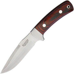 Joker 10" Pakkawood Vanadium Steel Fixed Blade Knife w/ Brown Sheath RCR47