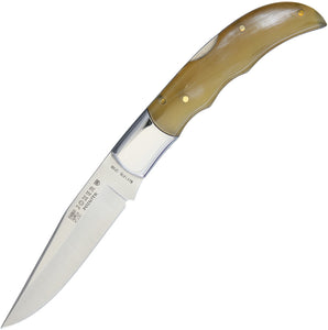 Joker 8" Lockback Horn Handle Satin 4116 Stainless Steel Folding Knife RNA08