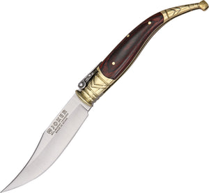 Joker Classic Folder Pakkwood Stee Clip Pt Folding Knife RNR01