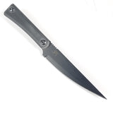 Jason Perry Blade Works Bushcraft Black G10 1095HC Fixed Blade Knife 212GBLK