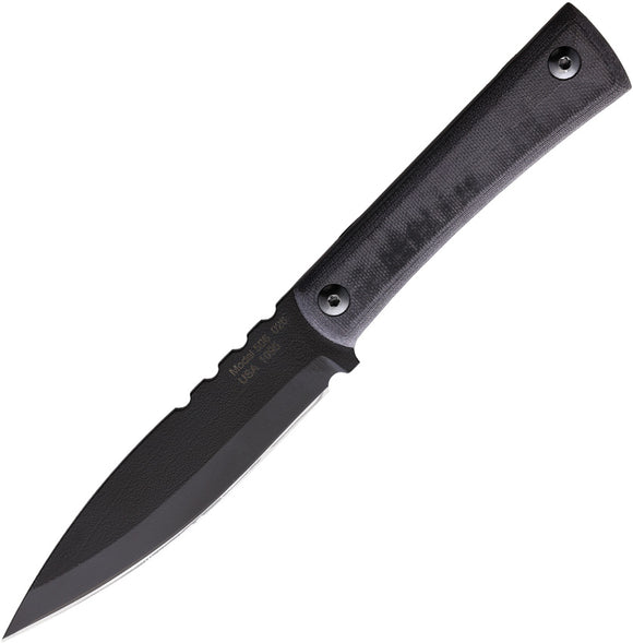Jason Perry Blade Works Model 506 Black Micarta Hunter Fixed Blade 506mblk