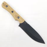 Jason perry Blade Works Model 558 Coyote Brown Fixed Blade Knife + Sheath 558cb