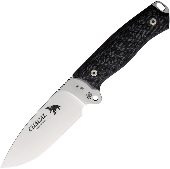 J&V Adventure Knives Chacal Funda Micarta Stainless Fixed Blade Knife 1336M
