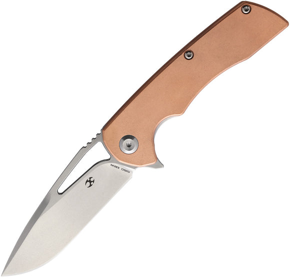 Kansept Knives Kyro Framelock Copper Folding CPM-S35VN Pocket Knife 1001C1