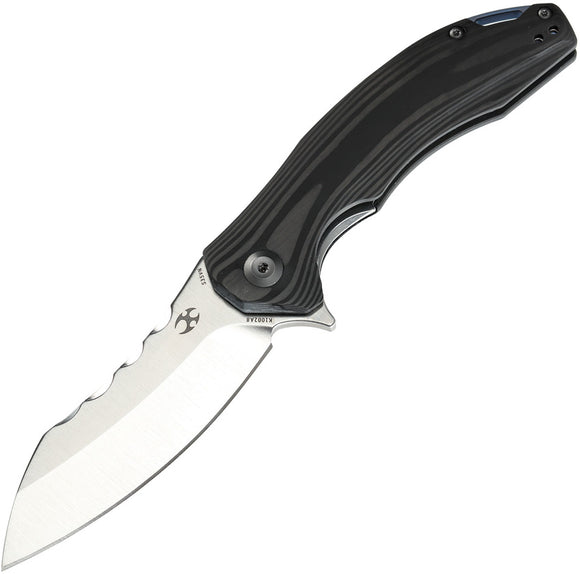 Kansept Knives Spirit Linerlock Black Titanium S35Vn Folding Knife 1002a8  -On Sale