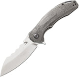 Kansept Knives Spirit Linerlock Titanium Woodgrain Folding S35VN Knife 1002W  -On Sale