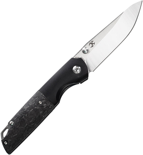 Kansept Knives Warrior Framelock Titanium/Carbon Fiber Folding Knife 1005T6L