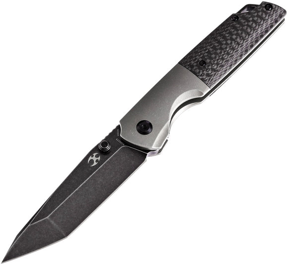 Kansept Knives Warrior Framelock Carbon Fiber Folding S35VN Pocket Knife 1005T9