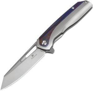 Kansept Knives Shard Framelock Timascus Inlay  S35Vn Folding Knife 1006a4