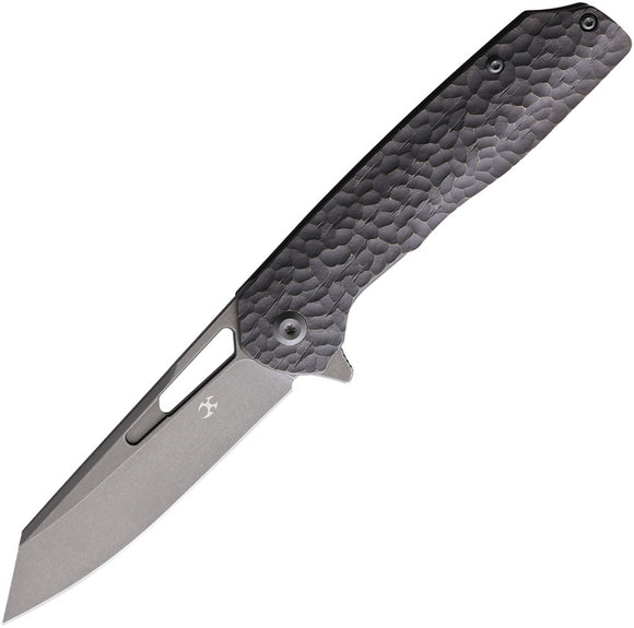 Kansept Knives Shard Framelock Gray Titanium Folding S35VN Pocket Knife 1006CW