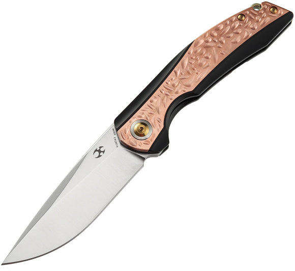 Kansept Knives Accipiter Framelock Titanium/Copper Folding S35VN Knife 1007A3
