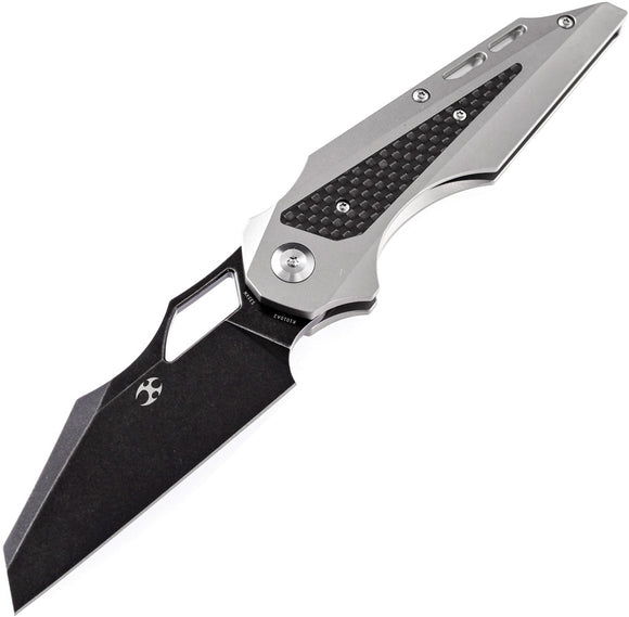 Kansept Knives Genesis Framelock Titanium/Carbon Fiber Folding Knife 1010A2