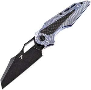 Kansept Knives Genesis Framelock Titanium/CF Folding CPM-S35VN Knife 1010A4