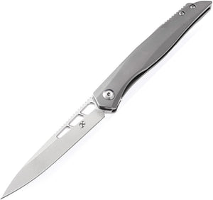 Kansept Knives Lucky Star Framelock Gray Titanium Folding S35VN Knife 1013A1  -On Sale