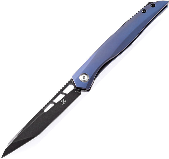 Kansept Knives Lucky Star Blue Framelock S35Vn Folding Knife 1013t2