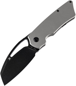 Kansept Knives Goblin XL Framelock Gray Titanium Folding CPM-S35VN Knife 1016A1