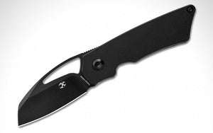 Kansept Knives Goblin XL Framelock Black Titanium Folding CPM-S35VN Knife 1016A2