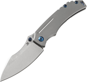 Kansept Knives Pelican EDC Framelock Gray Titanium Folding S35VN Knife 1018A3