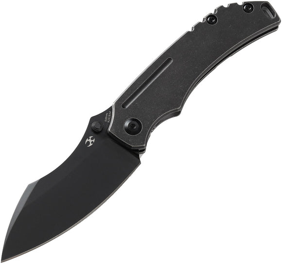 Kansept Knives Pelican EDC Framelock Black Titanium Folding S35VN Knife 1018A4