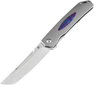 Kansept Knives Hazakura Framelock Titanium/Timascus Folding S35VN Knife 1019A2