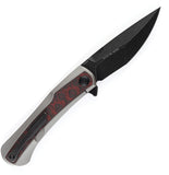 Kansept Knives Kratos Framelock Titanium & Carbon Fiber Folding Knife 1024A9