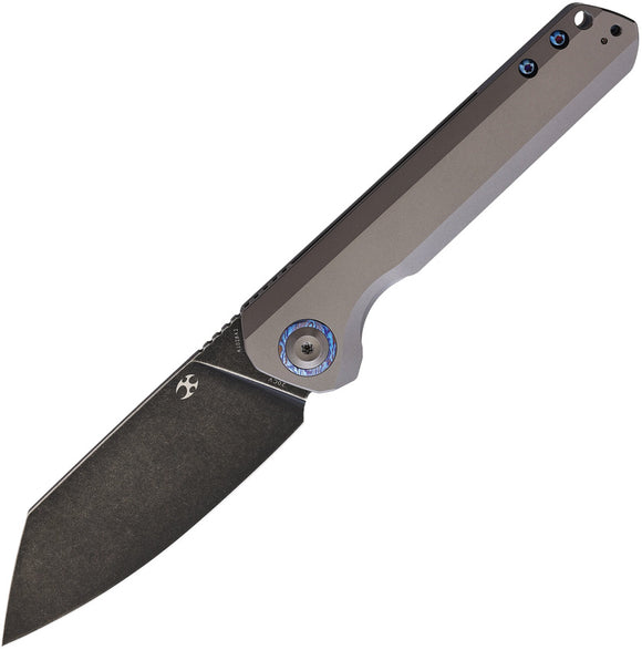 Kansept Knives Bulldozer Pocket Knife Framelock Titanium Folding CPM-20CV 1028A2