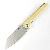 Kansept Knives Bulldozer Pocket Knife Linerlock Brass Folding CPM-S35VN 1028C1