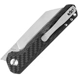 Kansept Knives Bulldozer Pocket Knife Carbon Fiber Folding S35VN Blade 1028C2