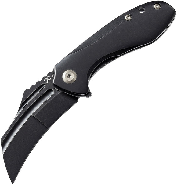 Kansept Knives KTC3 Framelock Black Titanium Folding S35VN Pocket Knife 1031A1