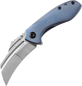 Kansept Knives KTC3 Framelock Blue Titanium Folding S35VN Pocket Knife 1031A3