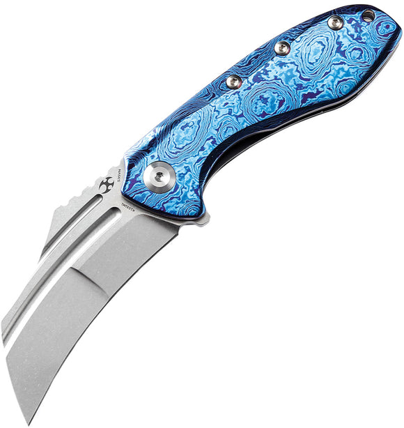 Kansept Knives KTC3 Linerlock Timascus Folding CPM-S35VN Pocket Knife 1031M1