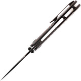 Kansept Knives Fenrir Black Titanium & Carbon Fiber Folding S35VN Knife 1034A10
