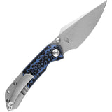 Kansept Knives Fenrir Pocket Knife Titanium & Blue G10 Folding CPM-S35VN 1034A3