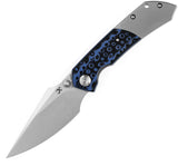 Kansept Knives Fenrir Pocket Knife Titanium & Blue G10 Folding CPM-S35VN 1034A3