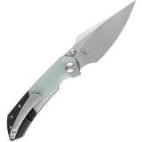 Kansept Knives Fenrir Pocket Knife Jade G10 & Titanium Folding CPM-S35VN 1034A5