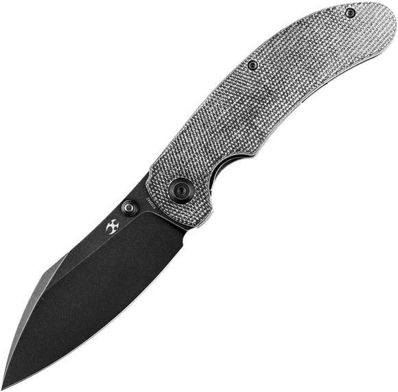 Kansept Knives Nesstreet Pocket Knife Black Micarta Folding S35VN Blade 1039A2