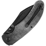 Kansept Knives Nesstreet Pocket Knife Black Micarta Folding S35VN Blade 1039A2